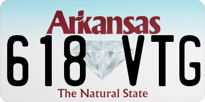 AR license plate 618VTG
