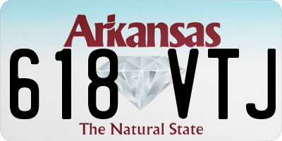 AR license plate 618VTJ