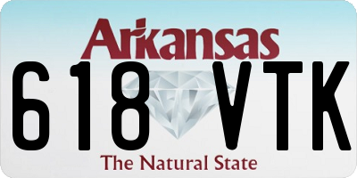 AR license plate 618VTK