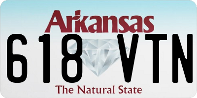 AR license plate 618VTN