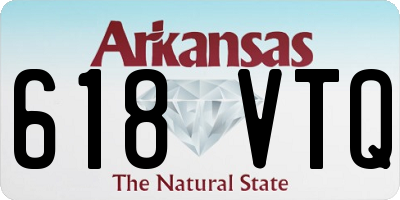 AR license plate 618VTQ