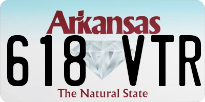 AR license plate 618VTR