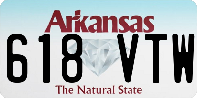 AR license plate 618VTW