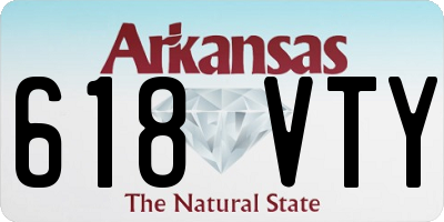 AR license plate 618VTY