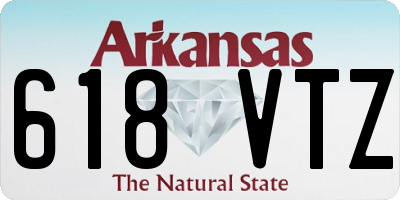 AR license plate 618VTZ