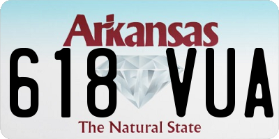 AR license plate 618VUA