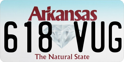 AR license plate 618VUG