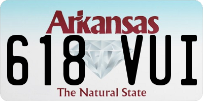 AR license plate 618VUI
