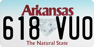 AR license plate 618VUO