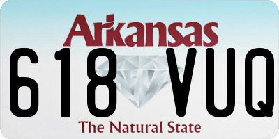 AR license plate 618VUQ