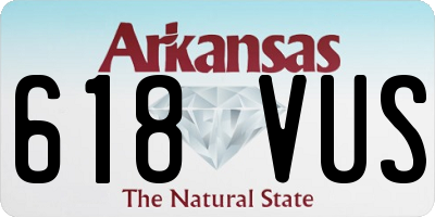 AR license plate 618VUS