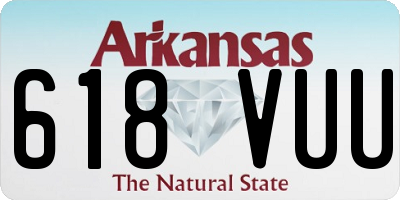 AR license plate 618VUU