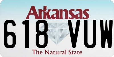 AR license plate 618VUW