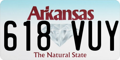 AR license plate 618VUY