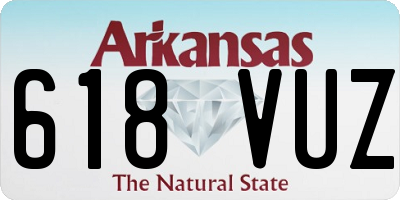AR license plate 618VUZ