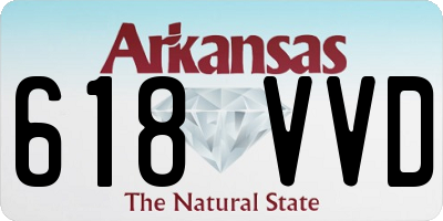 AR license plate 618VVD