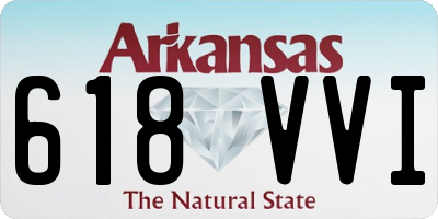 AR license plate 618VVI