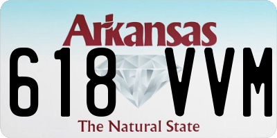 AR license plate 618VVM