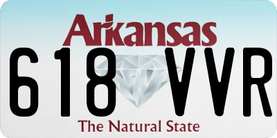 AR license plate 618VVR