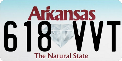 AR license plate 618VVT