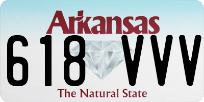 AR license plate 618VVV