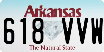 AR license plate 618VVW