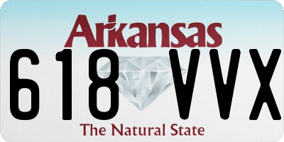 AR license plate 618VVX