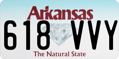 AR license plate 618VVY