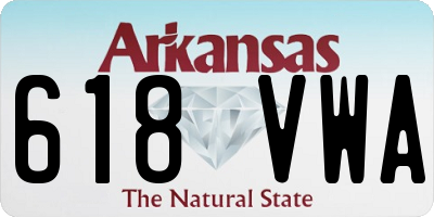 AR license plate 618VWA