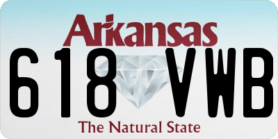AR license plate 618VWB