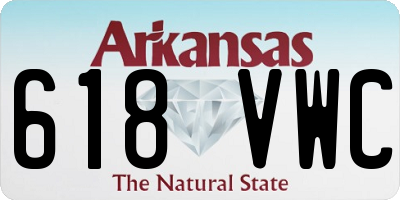 AR license plate 618VWC