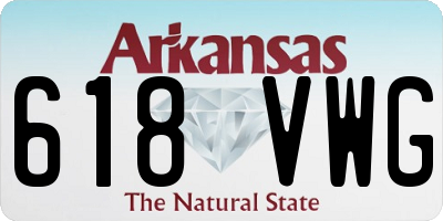 AR license plate 618VWG