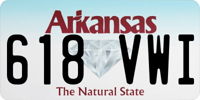 AR license plate 618VWI
