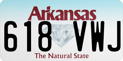 AR license plate 618VWJ
