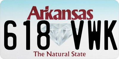 AR license plate 618VWK