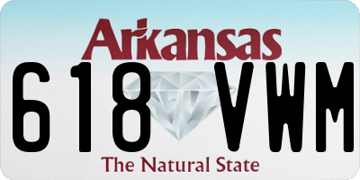 AR license plate 618VWM