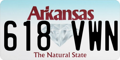 AR license plate 618VWN