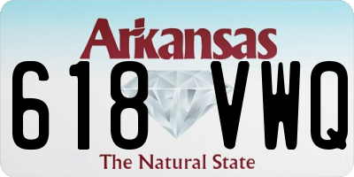 AR license plate 618VWQ