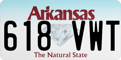 AR license plate 618VWT