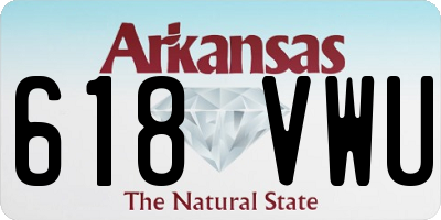 AR license plate 618VWU