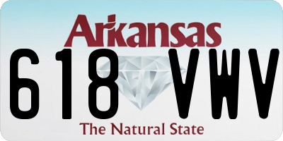 AR license plate 618VWV