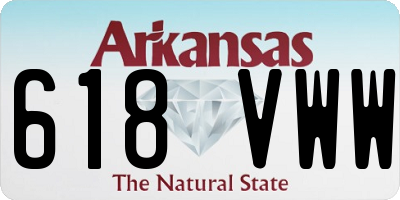 AR license plate 618VWW