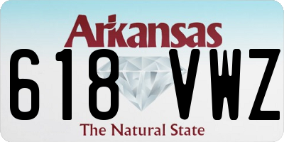 AR license plate 618VWZ