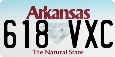 AR license plate 618VXC