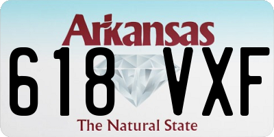 AR license plate 618VXF