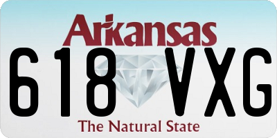 AR license plate 618VXG