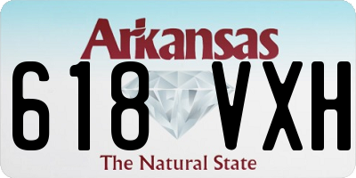 AR license plate 618VXH