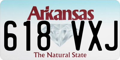AR license plate 618VXJ