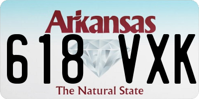AR license plate 618VXK