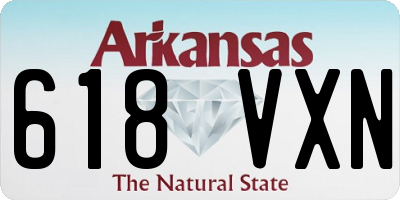 AR license plate 618VXN
